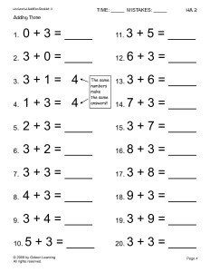 Adding Three - Commutative Property