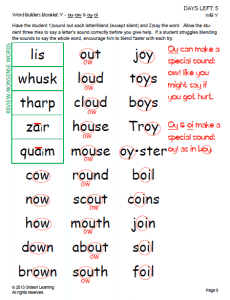 Phonics Diphthongs