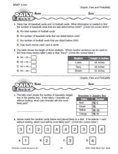 3rd Grade Word Problems